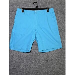 Columbia Chino Shorts Mens Size 36W 10L Blue Fishing Shorts